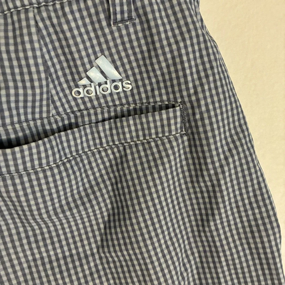 Adidas Ultimate365 Golf Shorts Mens Size 38 Comfort Waist Check Logo Performance